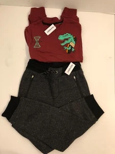 Old Navy Wormhole Dinosaur Boy's Pajamas - size MEDIUM (8) - Picture 1 of 3