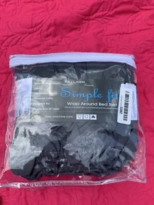 Raj Leinen SIMPLE FIT Wickel Bett Rock, Twin, grau, NEU - Bild 1 von 2