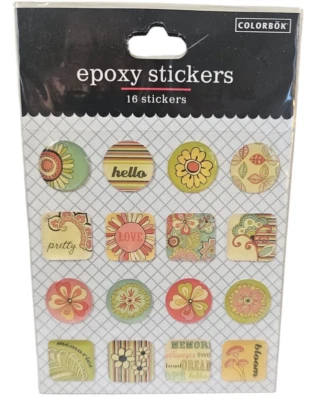 Adesivos Colorbok outono primavera cor sol floral Hello Pretty 16 epóxi #55378 - Imagem 1 de 3