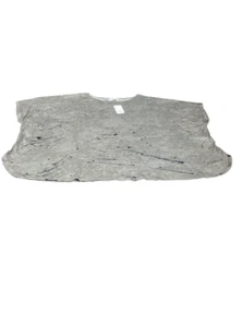 Simple By Suzanne Betro Damen Rundhals Kurzarm Grau Top Größe 2X - Bild 1 von 3