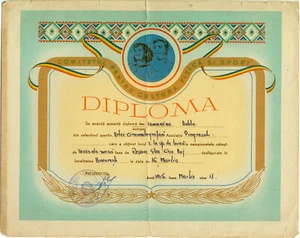 Romania, 1956, Communist Propaganda Diploma - "Progresul" - RPR - Bild 1 von 1