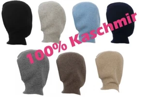 ZWILLINGSHERZ ♥♥ Schal Mütze Neck Beanie Balaclava Balaklava 100% Cashmere NEU - Imagen 1 de 8