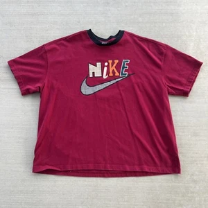 Vintage Nike White Tag Center Swoosh Kurzarm T-Shirt XXL Big Graphic - Bild 1 von 4