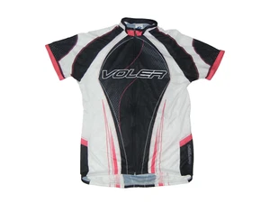VOLER Black/White/Pink RACE RAGLAN CYCLING JERSEY Lady Biking Shirt Women's 3XL - Picture 1 of 9