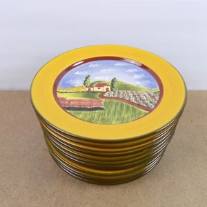 12 Douce Provence Countryside by Romancing Provence 8.25" Salad Plates - Picture 1 of 5