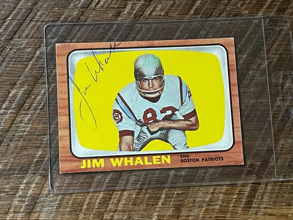 1966 Topps JIM WHALEN (d. 2012) signed autographed football card - Image 1 of 1