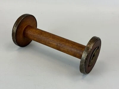 Antique Primitive Vintage Wood Textile Mill Yarn Thread Spool * 9 x 4 - Image 1 of 3