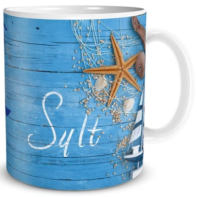 Kaffee Tasse Nordsee Insel Spruch Sylt Geschenk Souvenir Becher Maritim Urlaub - Bild 1 von 4