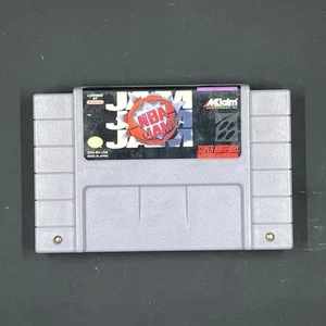 NBA Jam Super Nintendo SNES 1994 Authentic Game Cartridge Tested - Picture 1 of 8