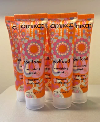 AMIKA Soulfood Nourishing Hair Mask~set of 5 x 30ml~Unboxed, Foil Sealed Tubes~ - Image 1 of 3