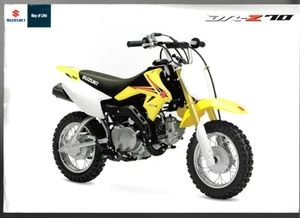Suzuki DR-Z70 Junior Motorcycle 2009-2010 UK Market Single Sheet Sales Brochure - Picture 1 of 2