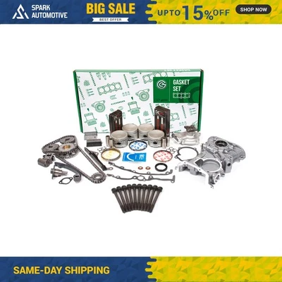 Kit de reconstrucción de motor de revisión para Nissan Sentra NX 1991-1994 1,6 L 16 V Foto 1 de 4
