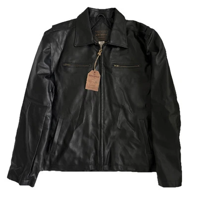 Chaqueta de cuero sintético vintage Arizona Jeans Company para hombre XL motocicleta bombardero Foto 1 de 4