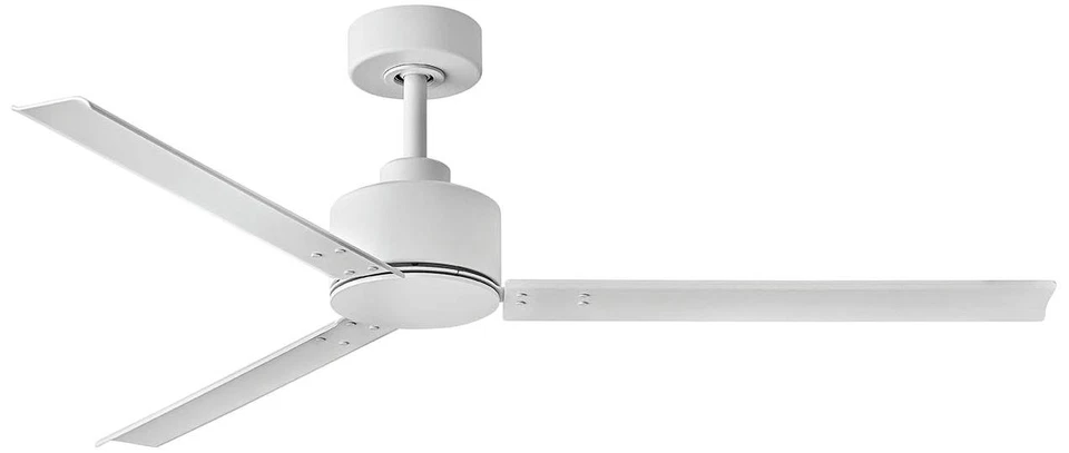 Ventilador de teto 56" Hinkley Indy branco fosco classificação úmida com controle de parede - Imagem 1 de 1