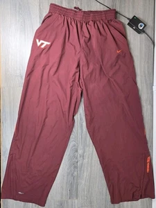 Vintage Virginia Tech Nike Trainingshose Herren XL weinrot 90s Fit Storm - Bild 1 von 16