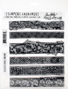 Estampillas adhesivas de Tim Holtz 7X8,5 - bordes eclécticos (paquete de 1) - Imagen 1 de 1
