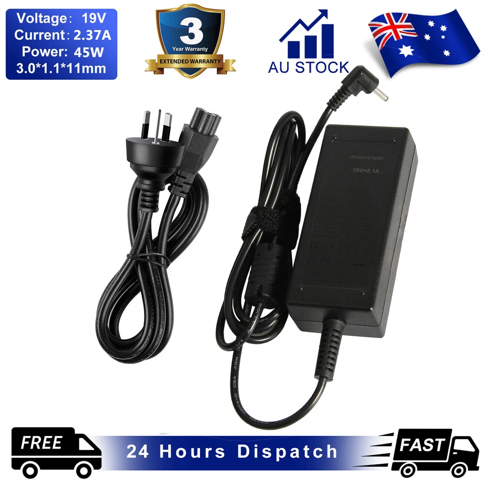 19V 2.37A 45W Adapter Charger for Acer PA-1450-26 A13-045N2A Power Supply Cord - image 1 of 4