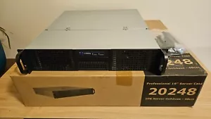 2U-20248 Inter-Tech IPC Rackmount Server Chassis Case accepts 2U power supply - Picture 1 of 11
