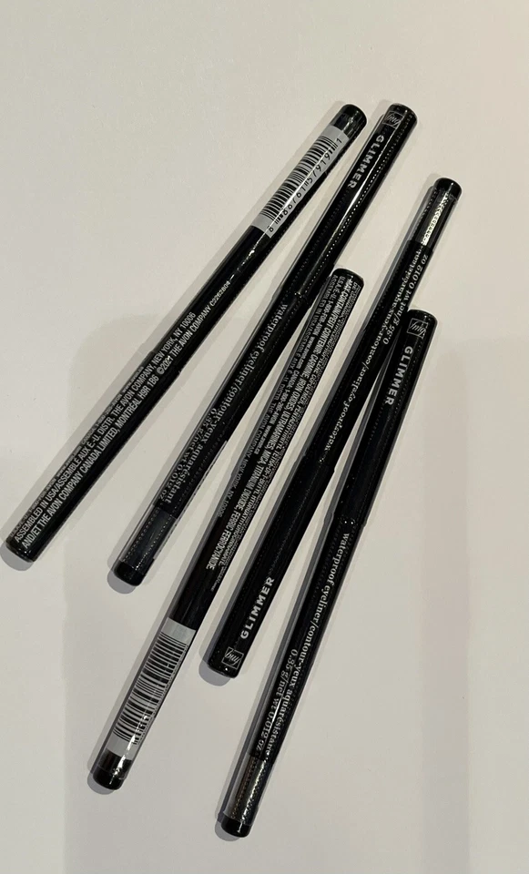 5 Avon fmg Glimmer Delineador de Ojos Impermeable NOCHE MÁS NEGRA (palillos anteriores) Foto 1 de 1