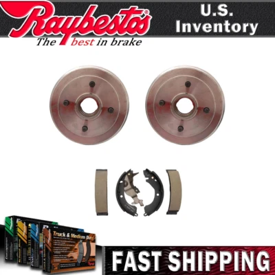 Kit trasero Raybestos tambores de freno y zapatas de freno para 1985-1988 Plymouth Colt Foto 1 de 4