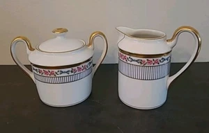 Christian Dior Dior Rose Creamer & Sugar Bowl w/Lid - Picture 1 of 9