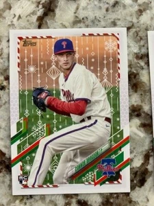 2021 TOPPS HOLIDAY EDITION ROOKIE CARD #HW169 PHILLIES CONNOR BROGDON - Picture 1 of 1