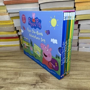 Peppa Pig Epic six book Adventure Set Kids Childrens Books Hardcover - Picture 1 of 8