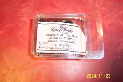 JAY-BEE # 108, WHEEL SETS, 1 pack of 12 wheel sets, NEW, HO - Image 1 of 4