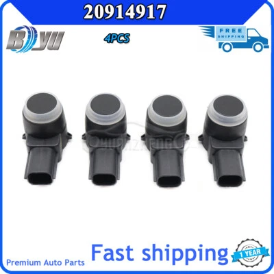 4x Black Color For Cadillac CTS SRX ELR 2008-2015 20914917 Parking Assist Sensor - Изображение 1 из 4
