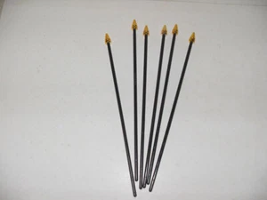 SPARE POLES For 6" x 4" Flag SMALL HAND WAVING FLAGS Black or Gold Tips etc - Picture 1 of 4