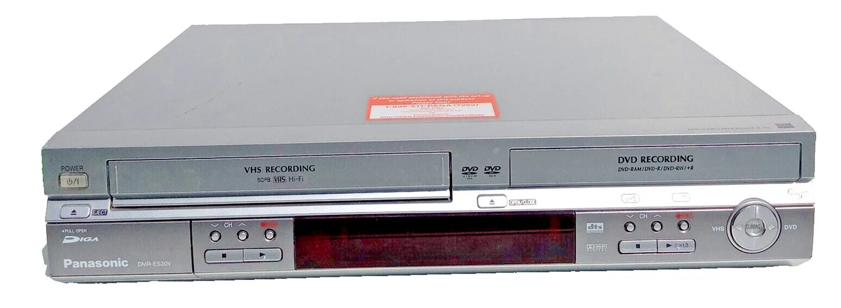 Panasonic DMR-ES30V Combo DVD/VHS Tape Player / Recorder, No