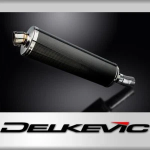 HONDA CB1000R NEO 2018-19 450mm OVAL CARBON BSAU SILENCER EXHAUST KIT - Picture 1 of 4
