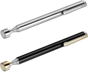 2 Pieces Magnetic Telescoping Pick-Up Tool with Pocket Clip 3 Lb Extendable Magn - Picture 1 of 12