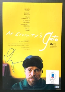 WILLEM DAFOE SIGNED 12X18 PHOTO POSTER AT ETERNITYS GATE LIGHTHOUSE PLATOON BAS - Picture 1 of 1