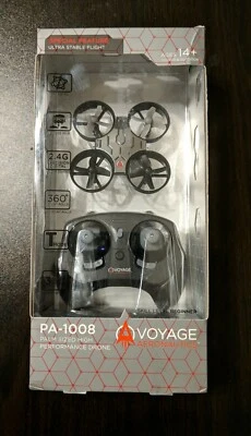 Voyage Aeronautics PA-1008 Palm Size High Performance Drone - Silver, New In Box - Image 1 of 4