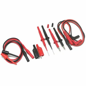 Aidetek multimeter test leads needle tip alligator clips mini-grabber 32A T20157 - Picture 1 of 11
