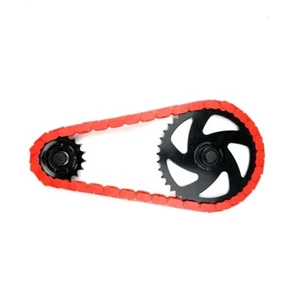 INSANE CHAIN CAPS BMX CHAIN *NEW* 1/2"X1/8" STREET WHEELIE RED - Picture 1 of 1