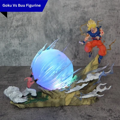 21cm Dragon Ball Z Son Goku vs Buu Action Figure PVC Battle Statue Collectible