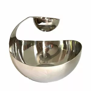 Nuovo MCM 2- livelli ciotola da portata in acciaio inox per snack e immersioni - Foto 1 di 8