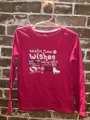 NUEVO CON ETIQUETAS GAP NIÑOS NIÑAS XS 4-5 AÑOS INVIERNO TIEMPO CAMISETA DESEOS HOT CACOA HOLIDAY Foto 1 de 2