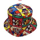 Super Mario Fashion Sun Cap Fisherman Hat Cartoon Basin Children's Sunshade Cap