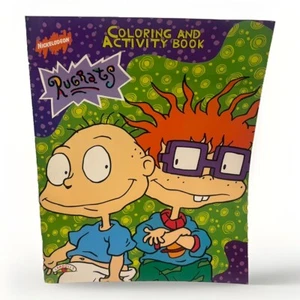 90s Rugrats Jumbo Coloring Activity Book Nickelodeon 1997 Chucky Tommy - Picture 1 of 4