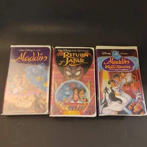 Aladdin Return Of Jafar King Of Thieves 3XVHS VCR Tape Movie - Picture 1 of 4
