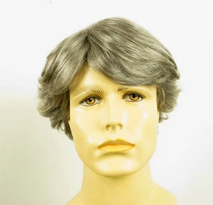 Herrenperücke 100% Naturhaar grau Pfeffer und Salz Ref. JUSTIN 44 - Bild 1 von 8