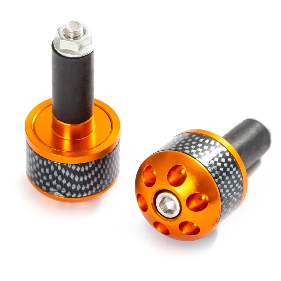 2x Stabilizzatori Contrappesi Manubrio Bilancieri Antivibranti Moto 13mm Oro - Immagine 1 di 1