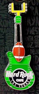 CHITARRA SLIDER CALCIO HARD ROCK CAFE LAS VEGAS 3D NFL 2020 LE PIN - Foto 1 di 2
