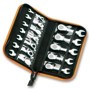 Beta 142C/A12 12 Piece Short (Stubby) Ratcheting Combination Spanner Set 8-19mm - Picture 1 of 1