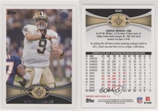 2015 Topps 60th Anniversary Buybacks Rare Blue Drew Brees #2012-100