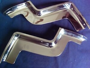 1969 1970 1971 Lincoln Mark III  Frt Fender Bumper Outline Moldings PAIR, LH NOS