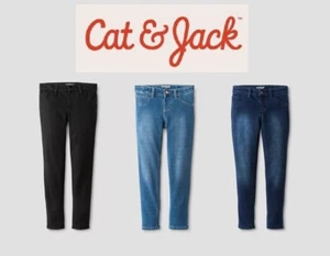 Cat & Jack™ Girls Mid-Rise Soft Knit Super Stretch Jeggings Sizes XL & XXL Plus - Picture 1 of 7
